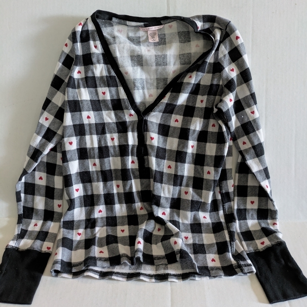 Victoria secret thermal top Black And White Medium